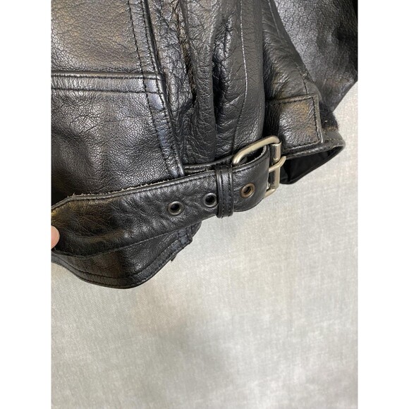 Street & Steel Leather Jacket Mens 2XL Motorcycle Biker Quilted Liner Armor - Picture 9 of 15